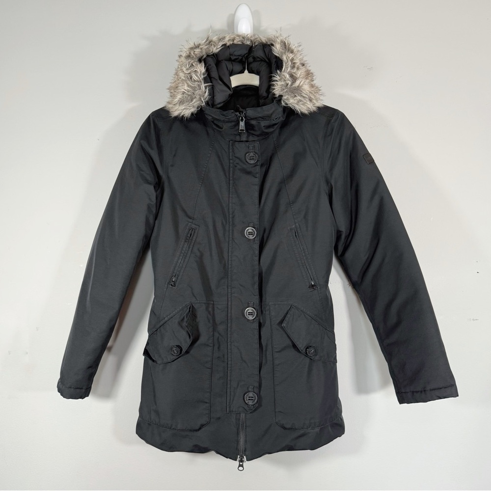 The North Face Mauna Kea Goose Down Jacket Women’s Size Small Black Hooded Parka